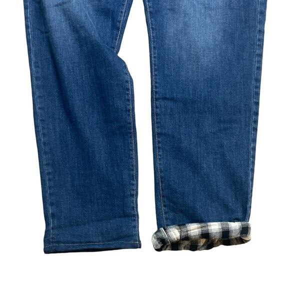 Eddie Bower Plus Flannel Lined Boyfriend Jeans Size‎ 18 - Picture 6 of 9